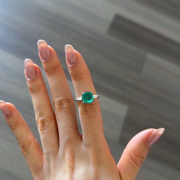 Silver ring (Size EUR- 17) measurements are shown on the photo - Picture 4 of 7